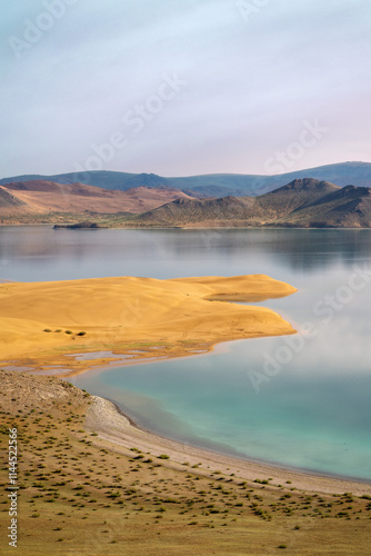 Obraz na płótnie Gobi Desert and Lakes in Central Mongolia w salonie