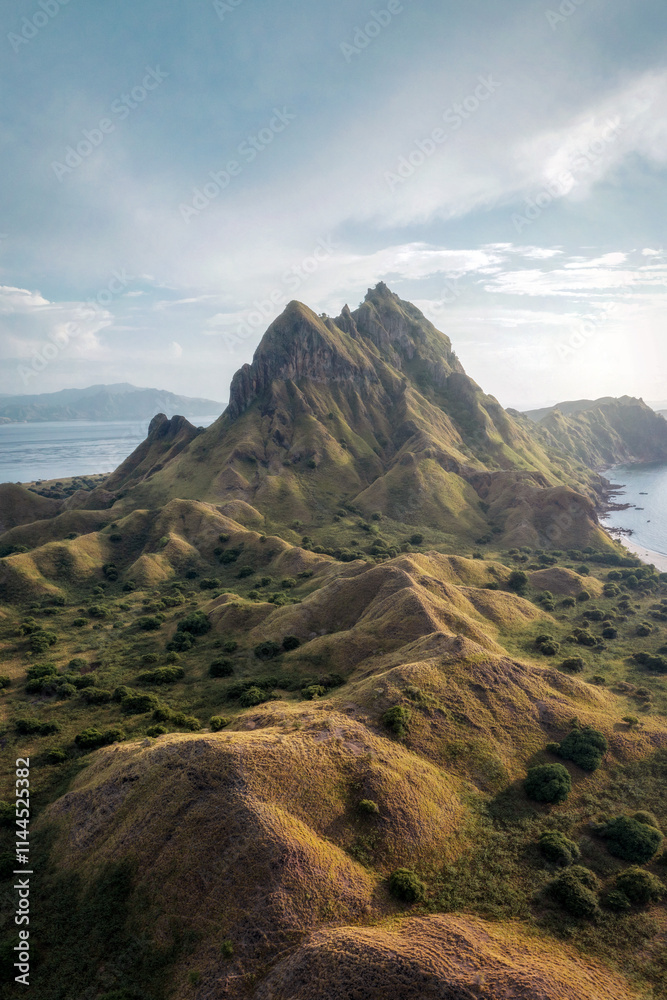 Padar Island in Komodo National Park Indonesia