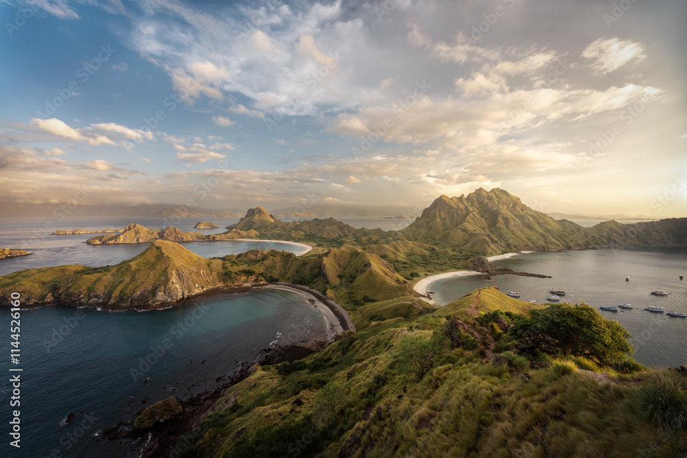 Padar Island in Komodo National Park Indonesia