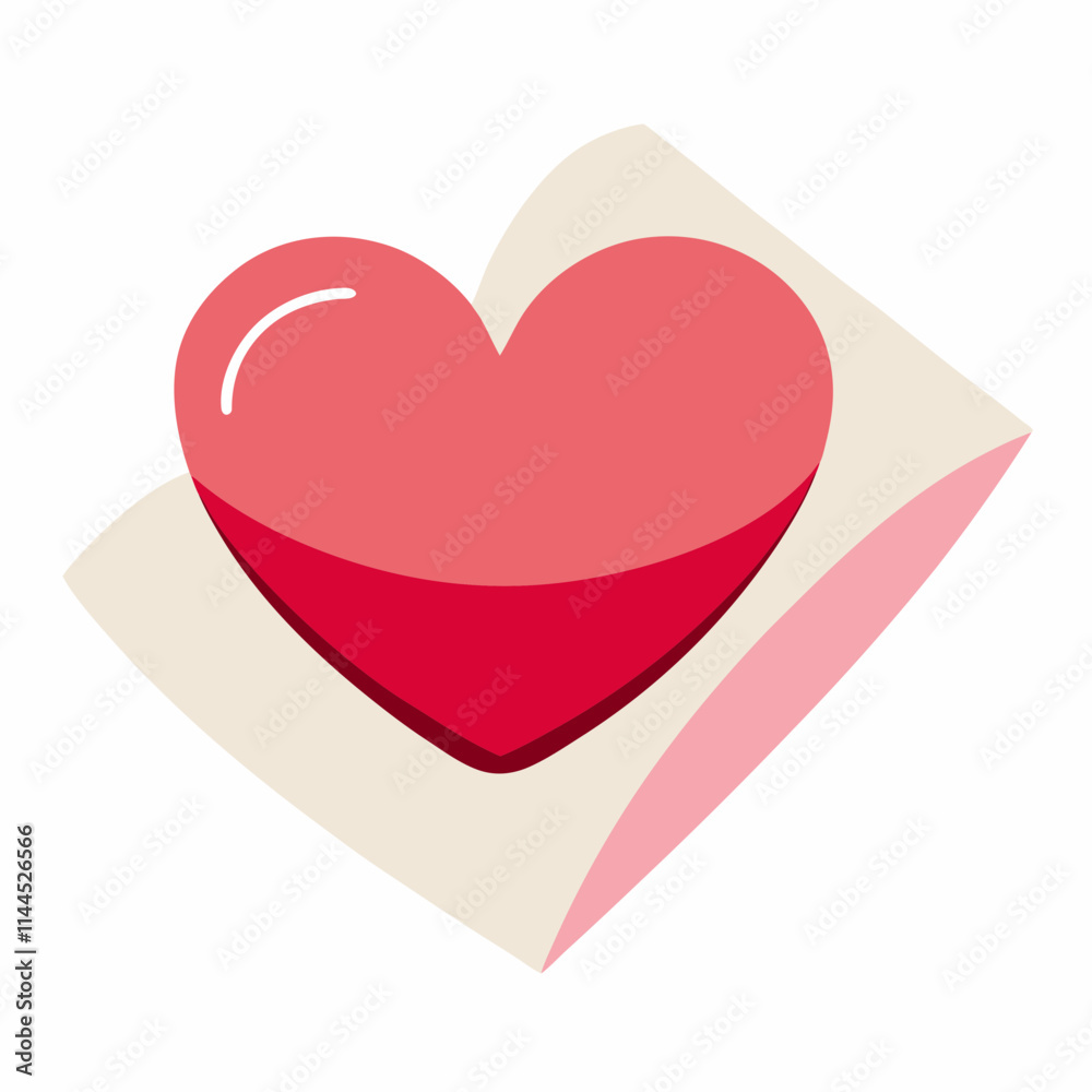 red heart with ribbon red heart with ribbon