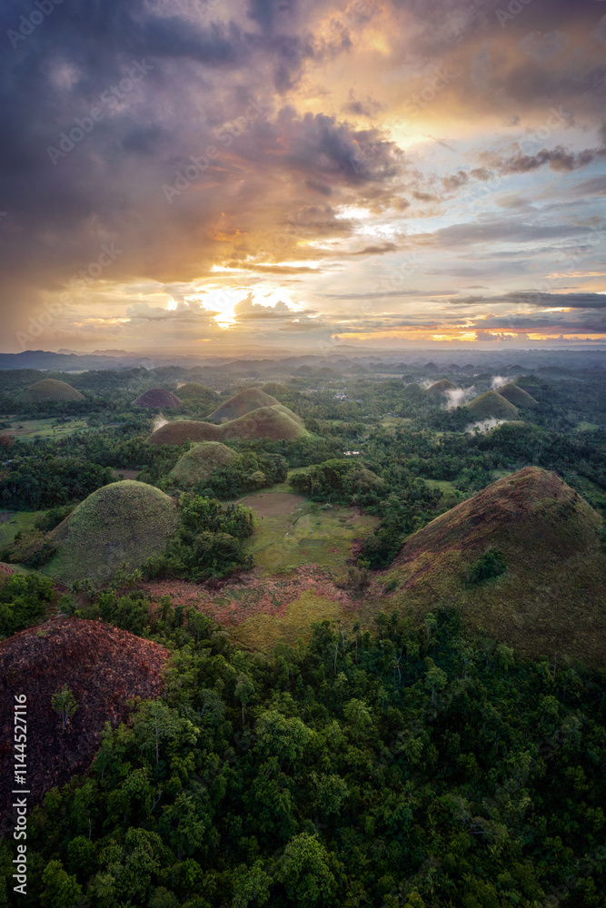 Chocolate Hills in Bohol Philippines