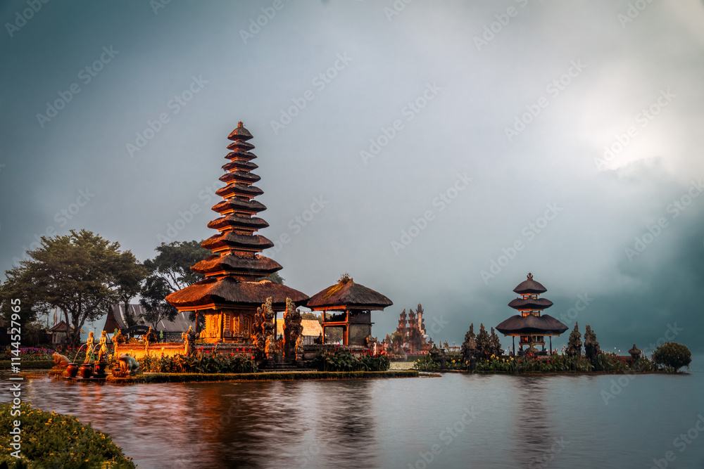 Ulun Danu Beratan Temple in Bali, Indonesia