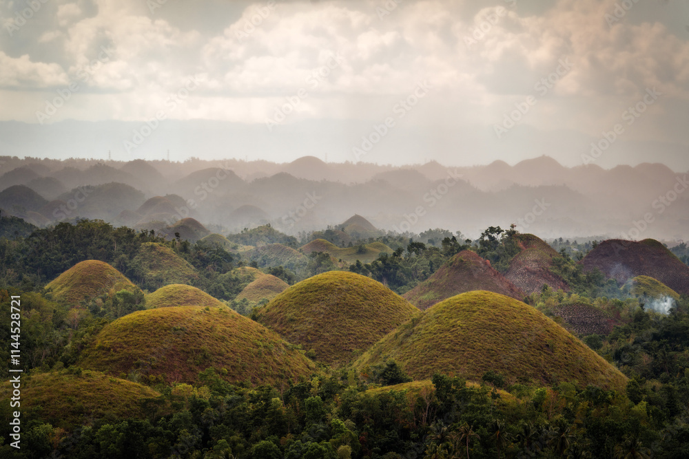 Chocolate Hills in Bohol Philippines