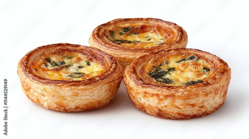 Delicious Mini Spinach and Cheese Quiches Delicious Mini Spinach and Cheese Quiches