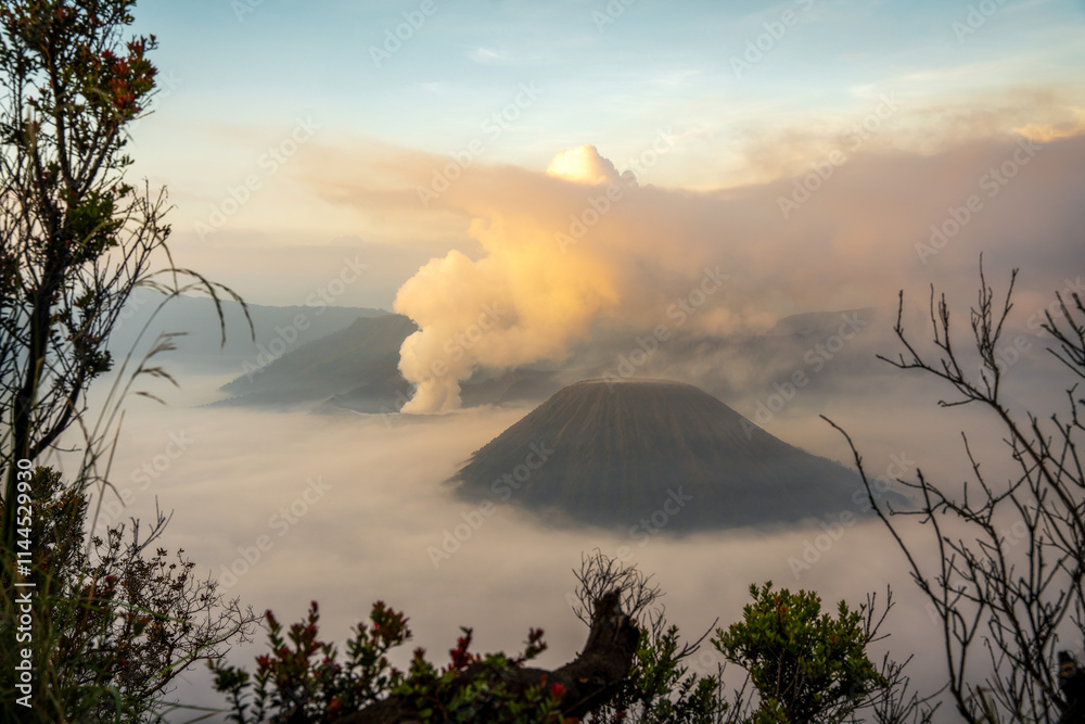 Mount Bromo Volcano on Java Indonesia