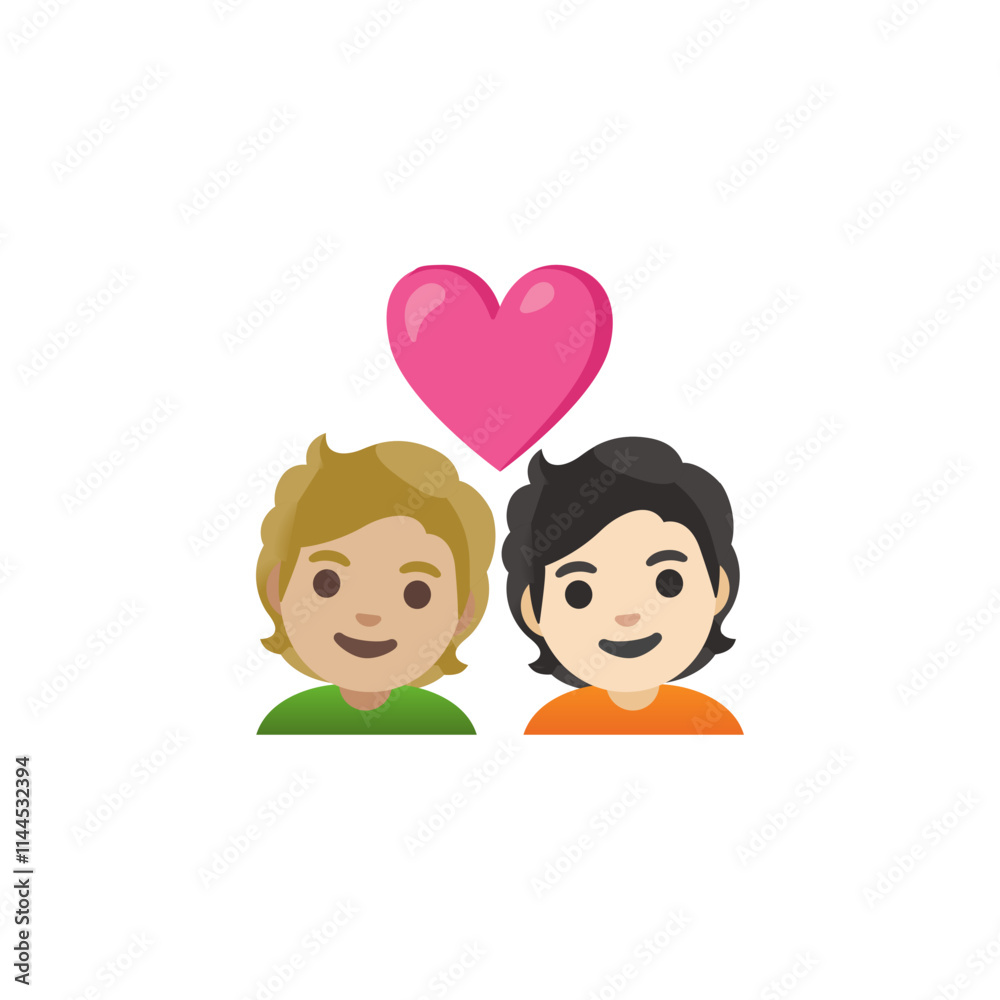 Couple with Heart Emoji (Man and Man)
Couple with Heart Emoji (Man and Man)