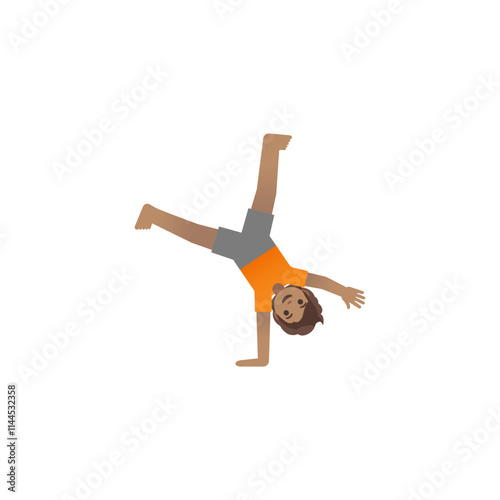 Person Doing Cartwheel Emoji
