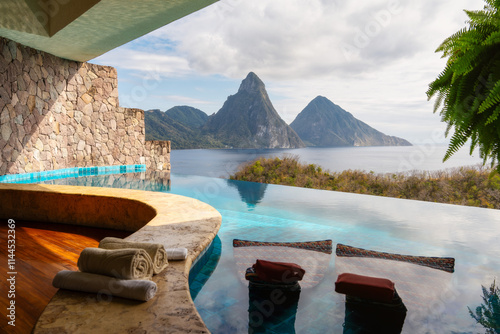 Luxury Swimming Pool with View of the Ocean photo