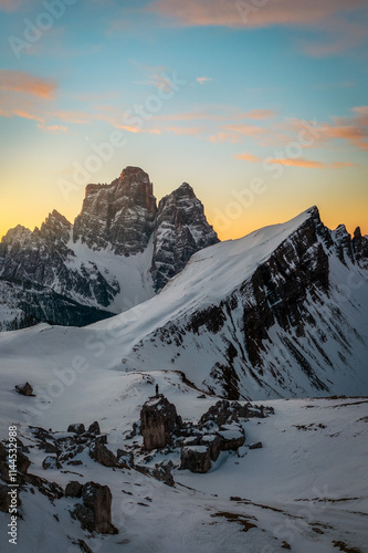 Obraz na płótnie The Dolomites Mountains in Northern Italy w salonie