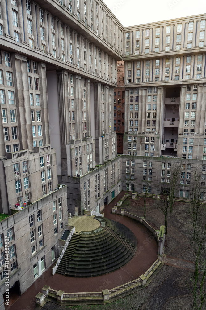 Brutalist Architecture in Suburban Paris