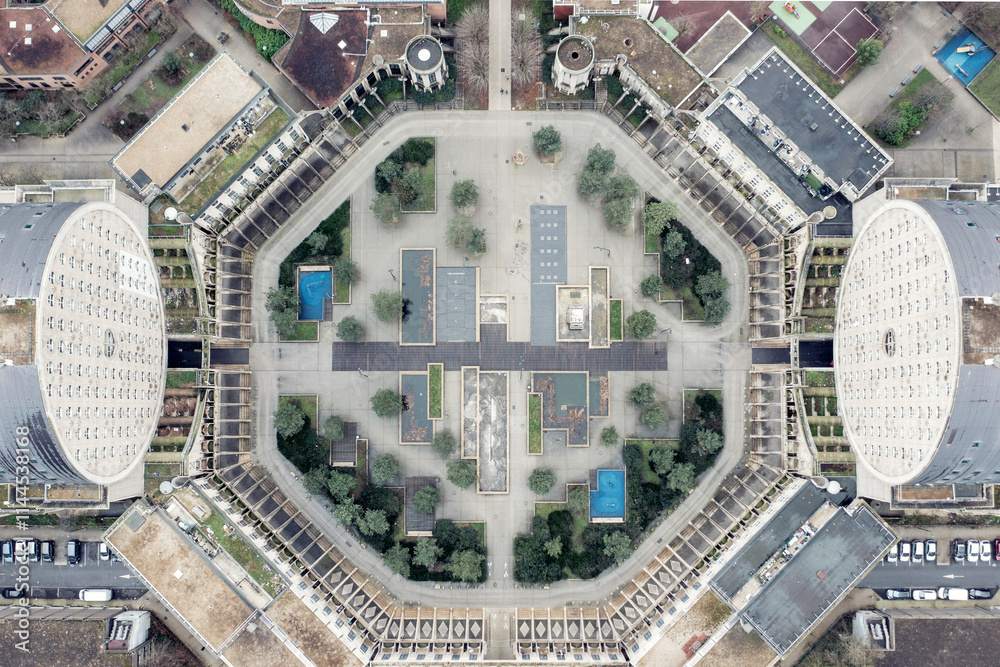 Brutalist Architecture in Suburban Paris