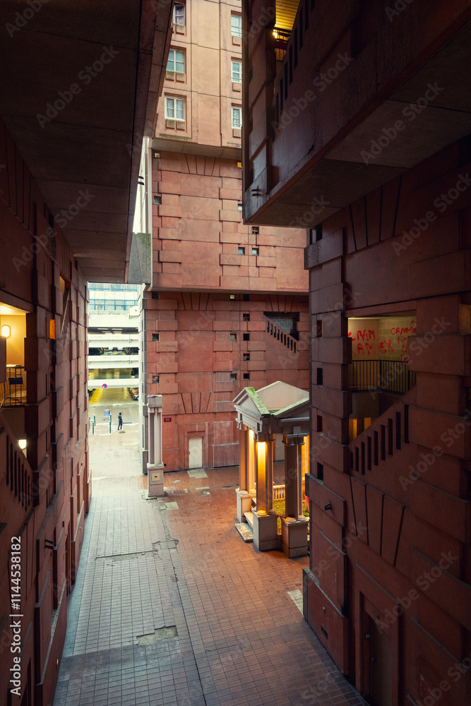 Brutalist Architecture in Suburban Paris , January 2023