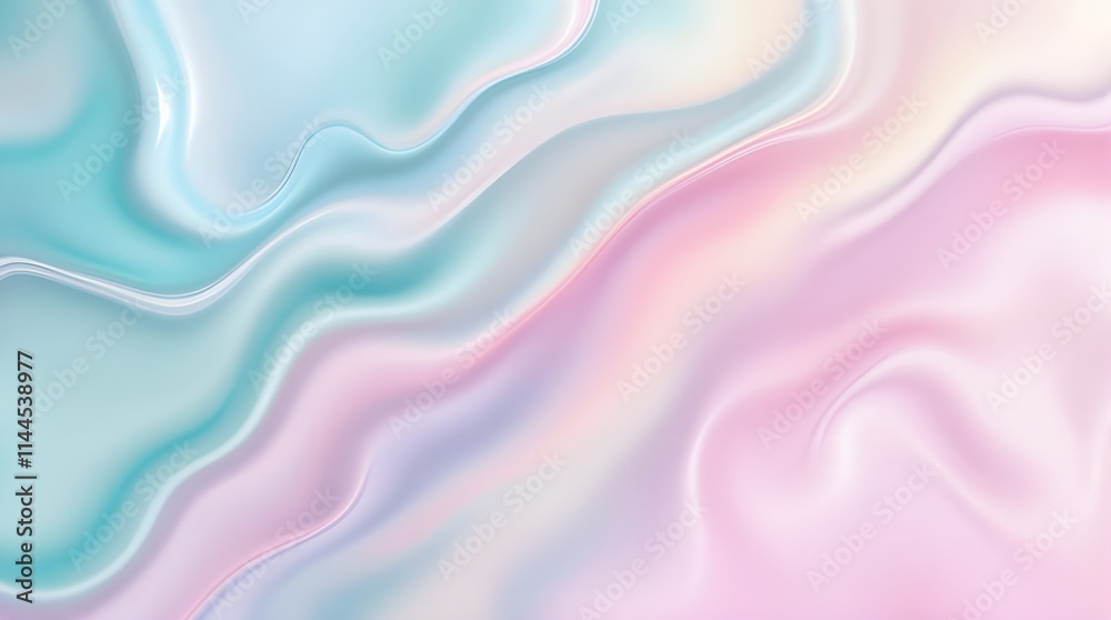 Obraz premium Smooth Pastel Gradient Draped Fabric, seamless texture Background