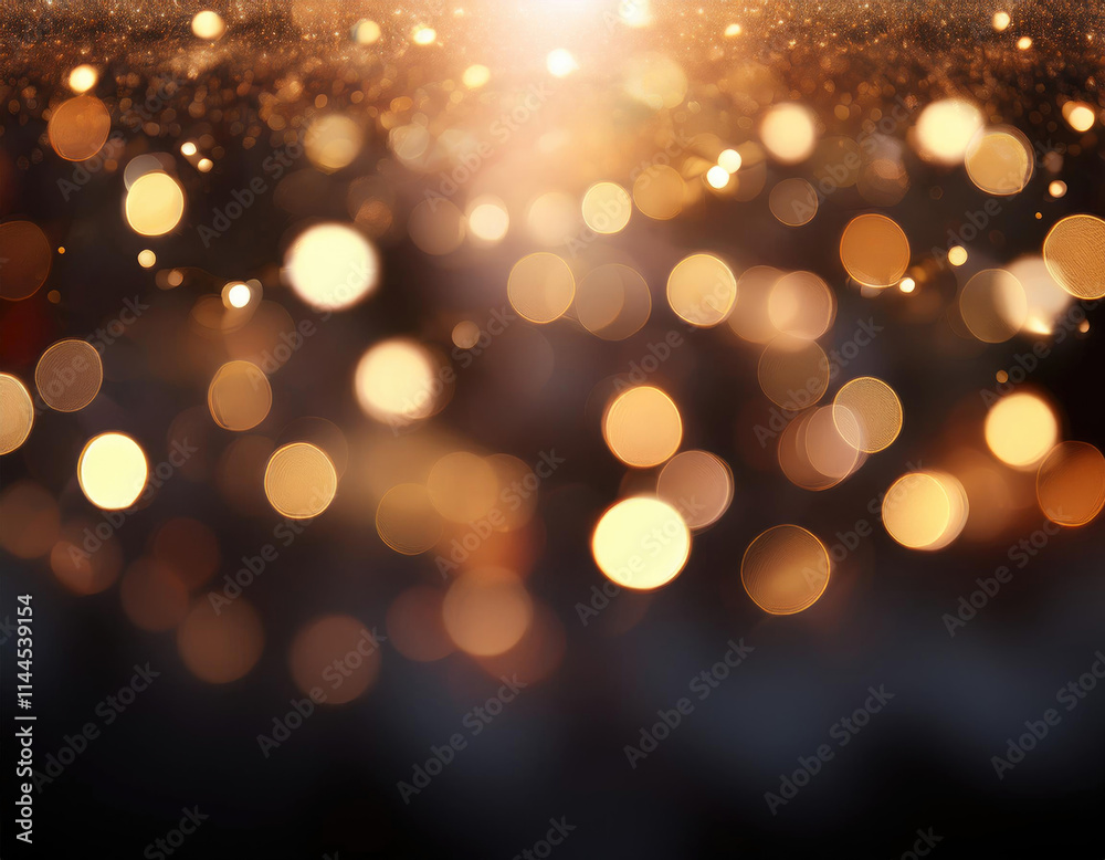 Festive bokeh_ dark blurred Christmas lights background with happy holiday party glow and warm flare Festive bokeh_ dark blurred Christmas lights background with happy holiday party glow and warm flare