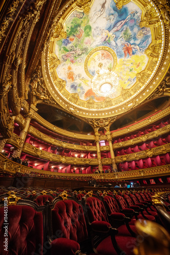 Obraz na płótnie Opera Building of Paris, France, January 2023 w salonie