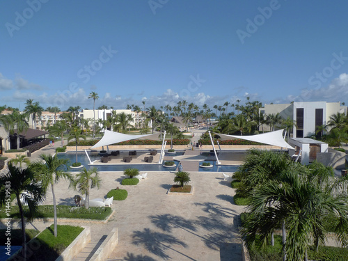 Vue de l'hôtel de luxe à Punta Cana photo