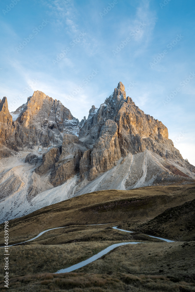 Passo Rolle in the Dolomites, Italy
