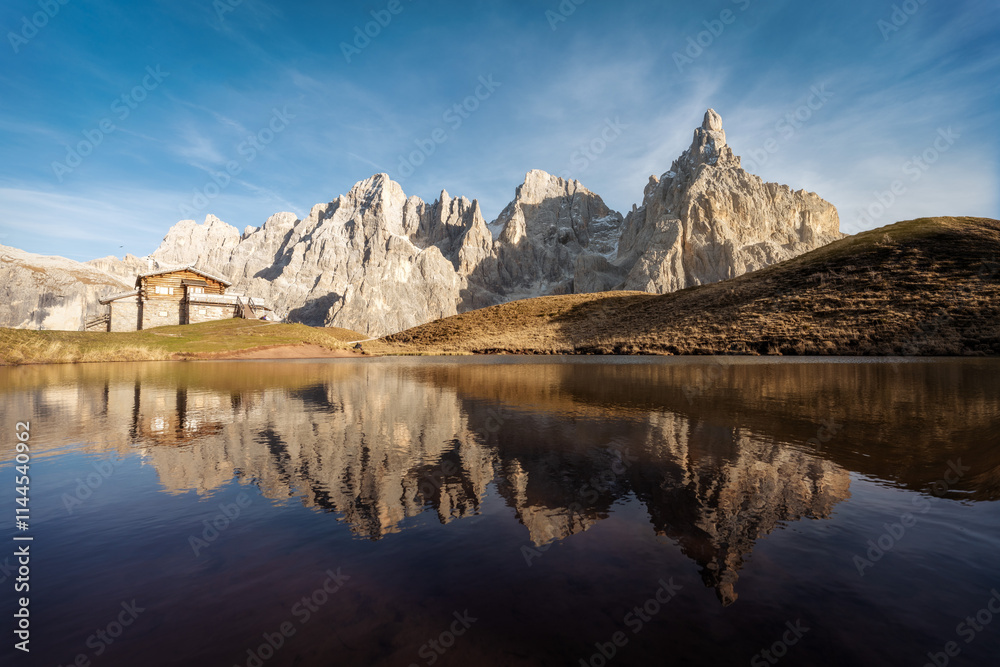 Passo Rolle in the Dolomites, Italy