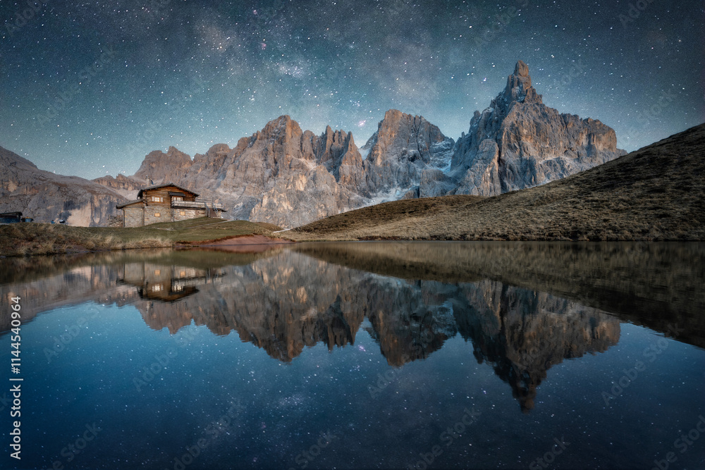 Passo Rolle in the Dolomites, Italy