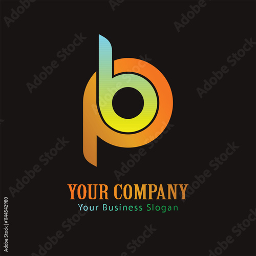 PB lettering logo is simple, easy to understand and authoritative