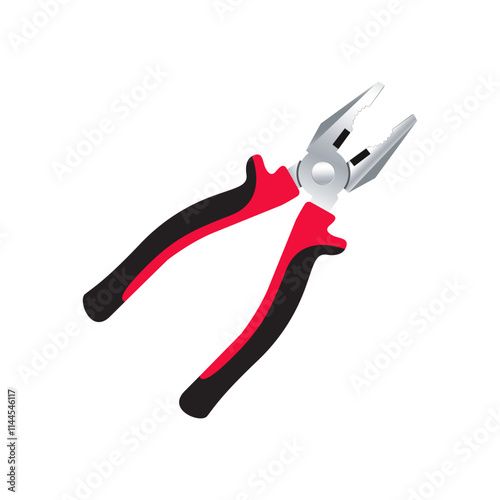 Pliers icon vector on white background.