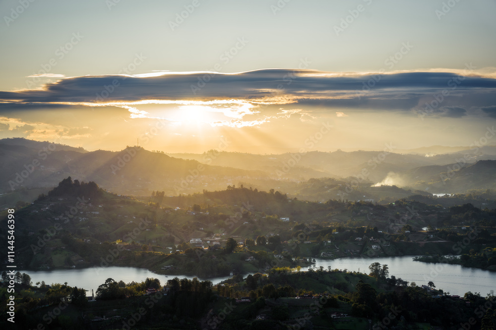 Guatape Rock near Medellin Colombia