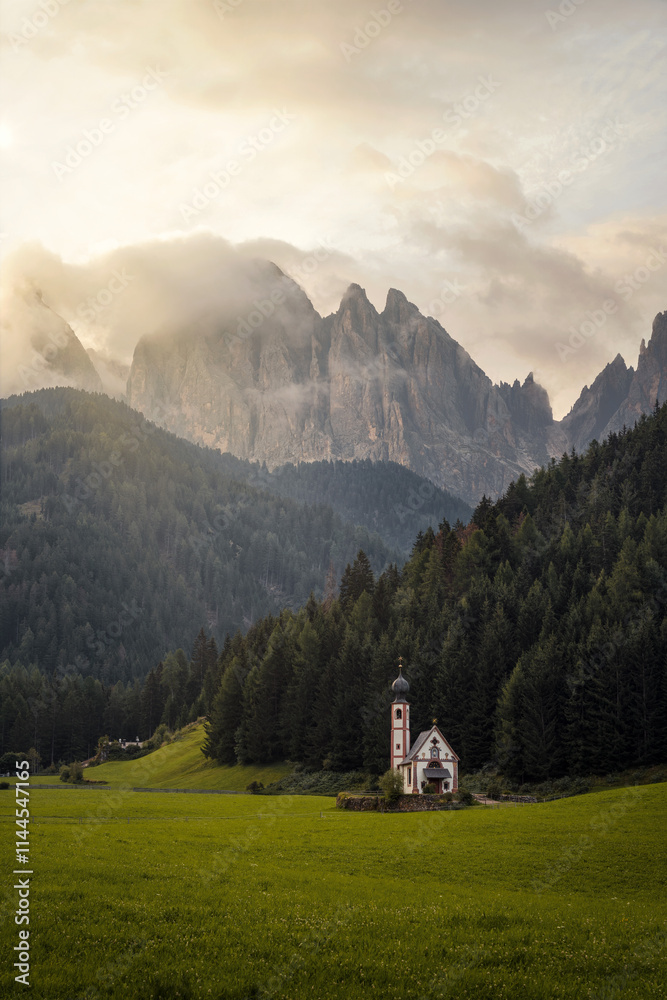 Val di Funes in the Dolomites, Italy