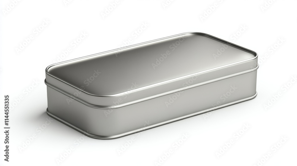 Sardine tin can with pull ring mockup top and angle view. Food metal jar with closed lid, silver colored aluminium rectangle preserves canister isolated on white background, Realistic 3d vector icons Sardine tin can with pull ring mockup top and angle view. Food metal jar with closed lid, silver colored aluminium rectangle preserves canister isolated on white background, Realistic 3d vector icons