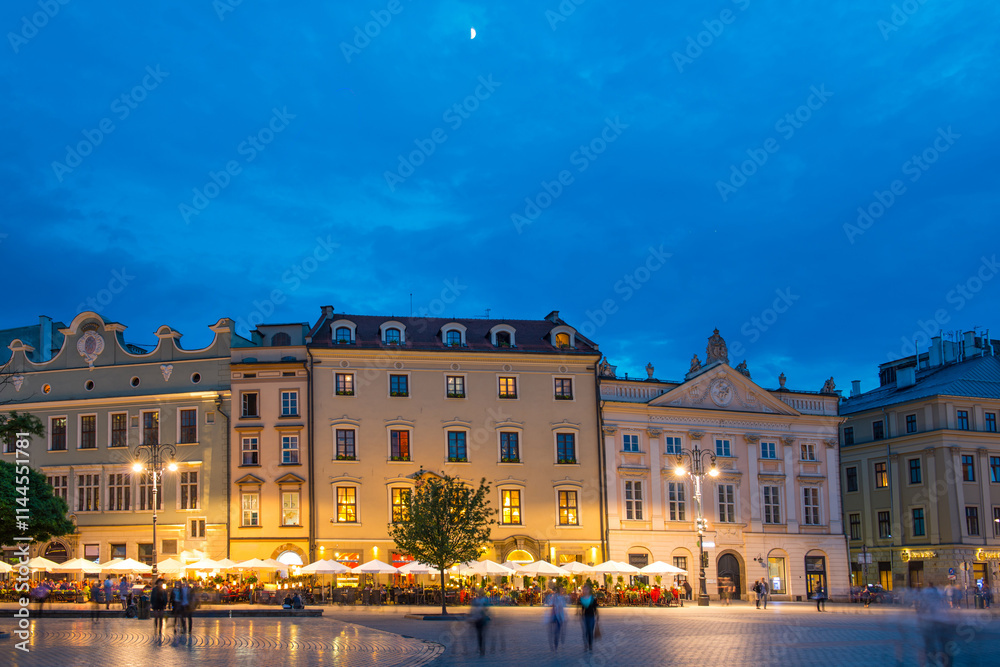 Fototapeta premium Old town square in Krakow, Poland