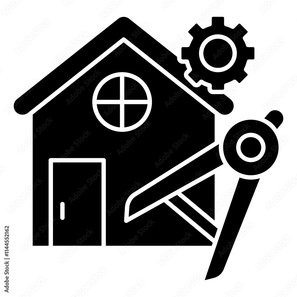 Perfect design icon of home management Perfect design icon of home management