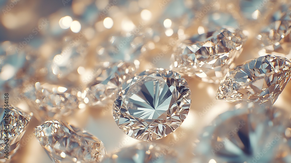 Lustrous Collection of Diamonds Capturing Light with Flawless Precision : Generative AI Lustrous Collection of Diamonds Capturing Light with Flawless Precision : Generative AI