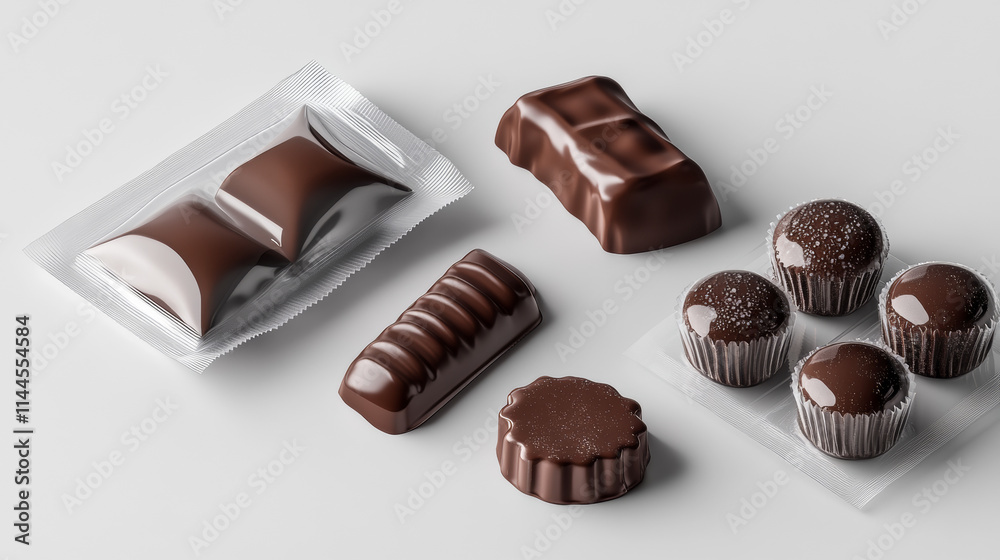 Candy wrapper mockup. Realistic 3d vector illustration set of white blank plastic sweet dessert package. Different shapes of foil bonbon or chocolate wrap template. Empty confectionery pack. Candy wrapper mockup. Realistic 3d vector illustration set of white blank plastic sweet dessert package. Different shapes of foil bonbon or chocolate wrap template. Empty confectionery pack.