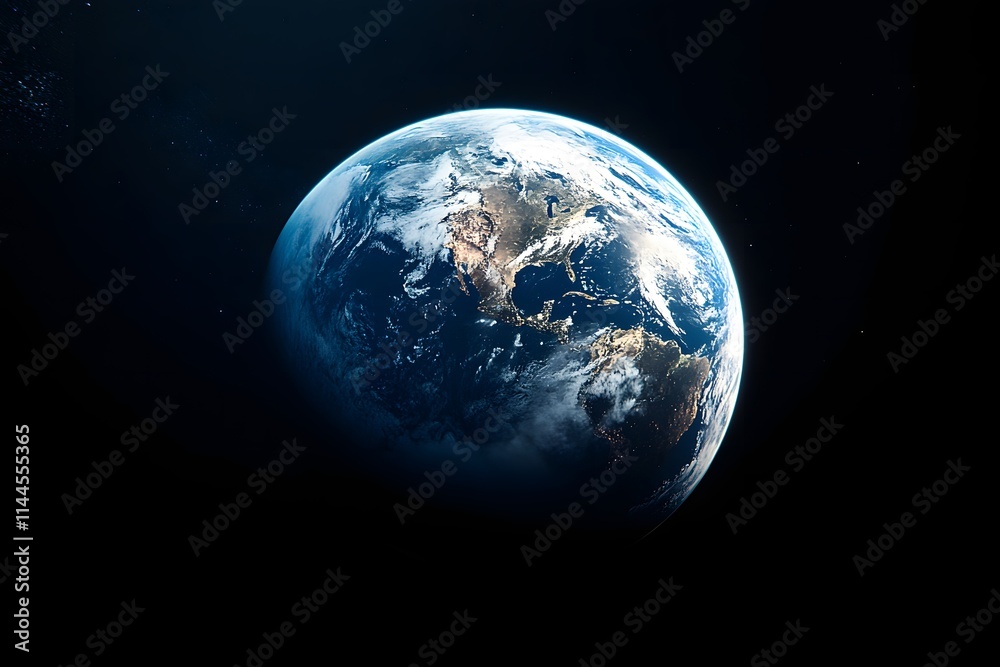 Obraz premium A breathtaking view of Earth from space