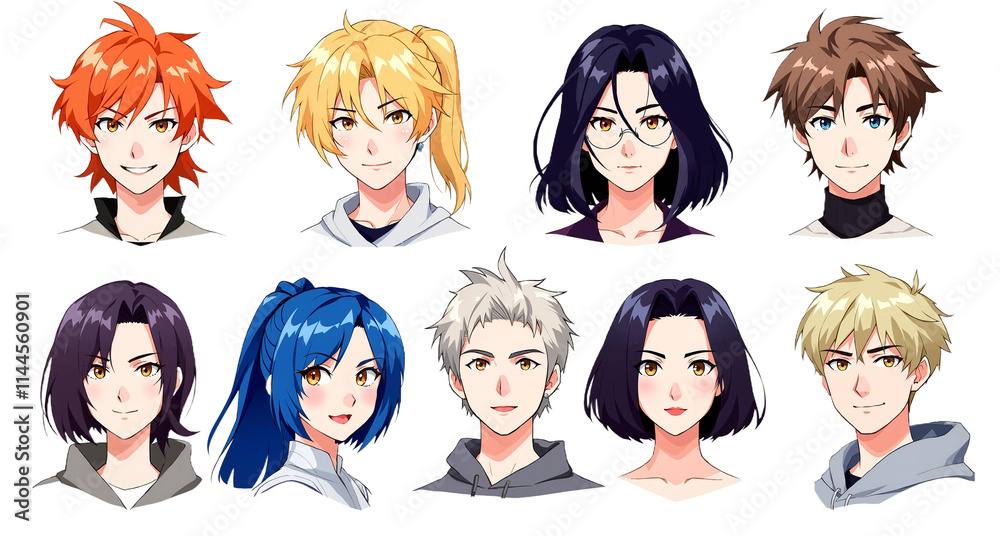 Distinct Anime Styles: A Character Compilation Distinct Anime Styles: A Character Compilation