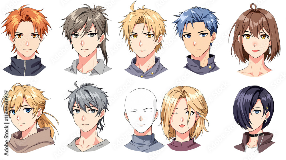 Distinct Anime Styles: A Character Compilation Distinct Anime Styles: A Character Compilation