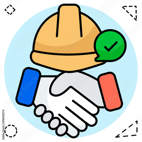 An icon design of construction deal