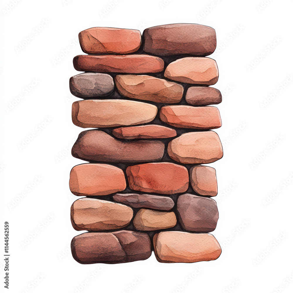 Natural stone wall with warm tones and textures Natural stone wall with warm tones and textures
