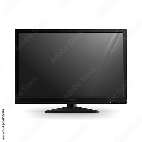 TV Screen Isolated on White Background