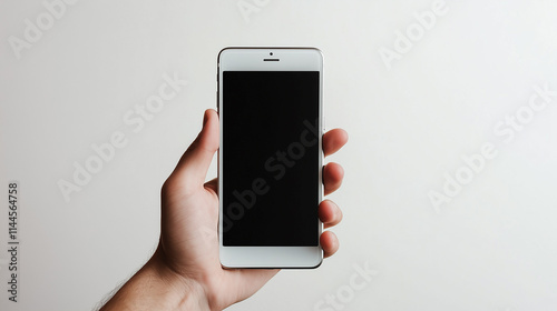 hand holding smartphone