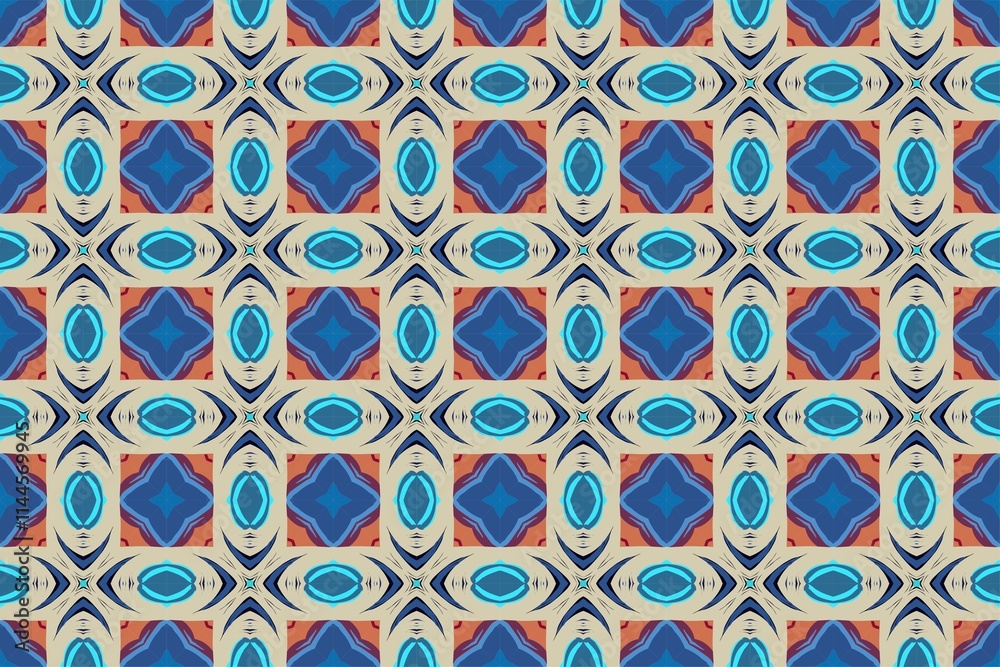 Fototapeta premium seamless pattern with shapes