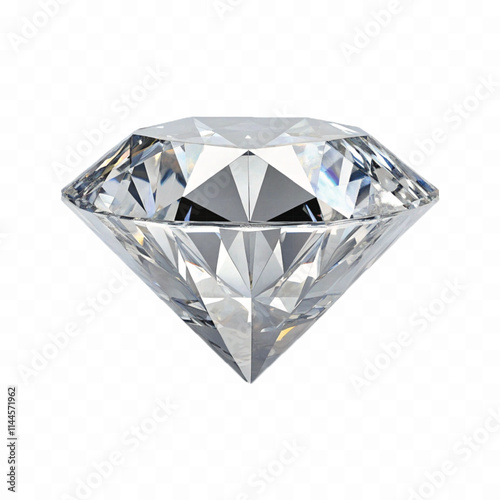 Abstract 3d diamond stone in triangle or round style isolated on white background