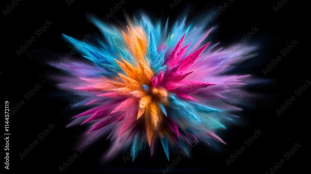 Vibrant Color Powder Explosion Abstract Art 4K Background Vibrant Color Powder Explosion Abstract Art 4K Background