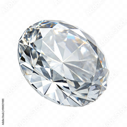 Abstract 3d diamond stone in triangle or round style isolated on white background