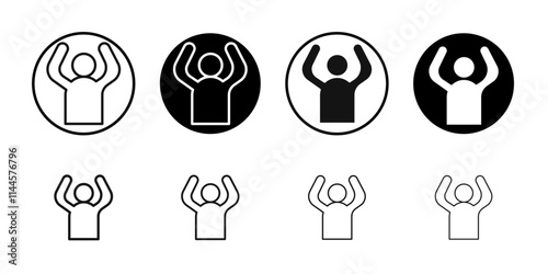 Wet armpits icon Flat outline fill set collection