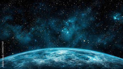 Fototapeta Naklejka Na Ścianę i Meble -  Stunning Earth   Space  Cosmic Background  Nebula  Stars  Galaxy  Planet