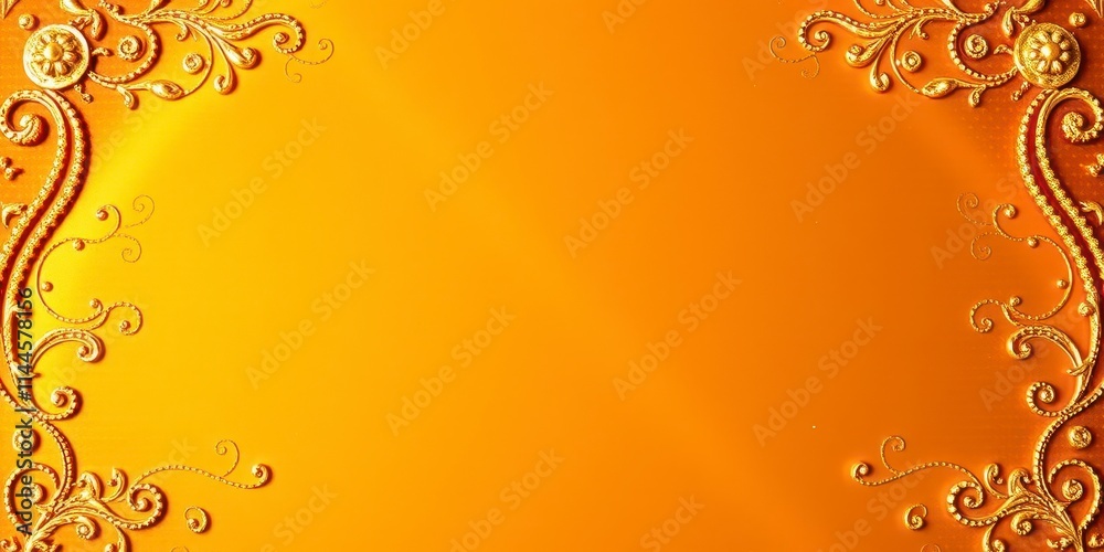 Elegant geometric pattern with metallic gold texture, decorative, shiny, rich