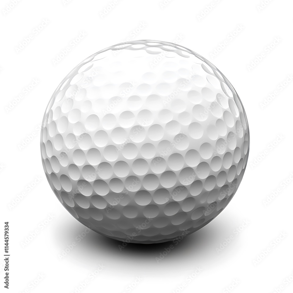 Golf Ball Isolated on White Background Golf Ball Isolated on White Background