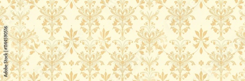 Luxurious cream background adorned with intricate floral patterns, luxury, floral