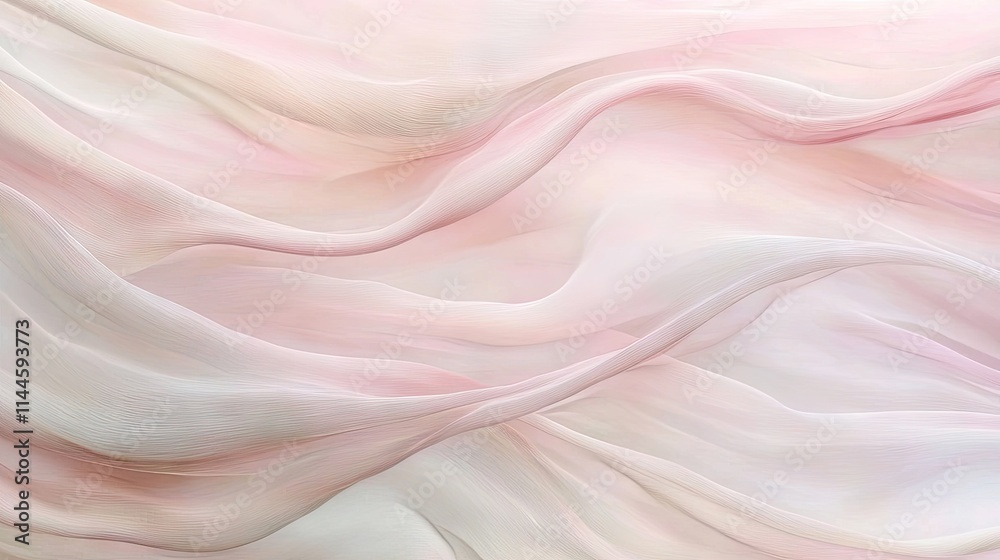 Obraz premium Smooth pink gradient background with soft light blur and glowing highlights, creating an elegant and abstract visual effect