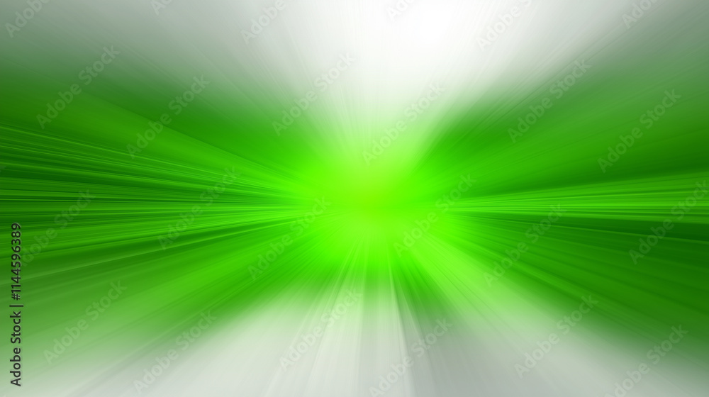Glowing green blurred horizontal line on white background Glowing green blurred horizontal line on white background